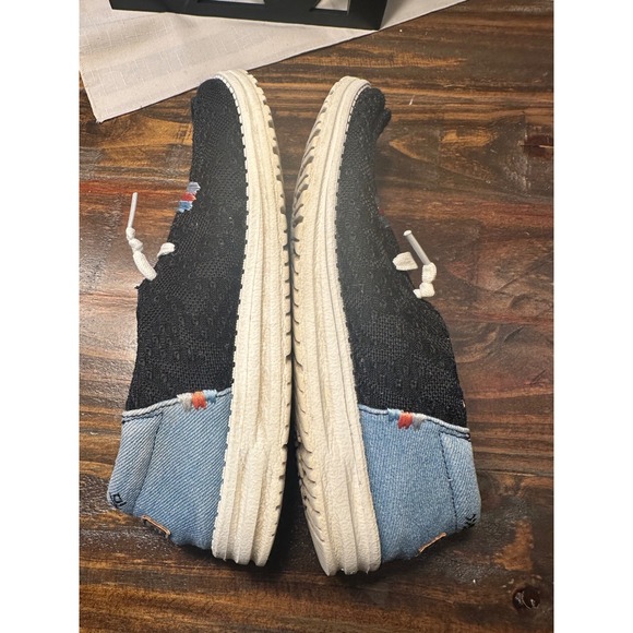 Hey Dude Women Black Woven Slip On Shoes Casual Comfort Lightweight size‎ 8 - Picture 7 of 9